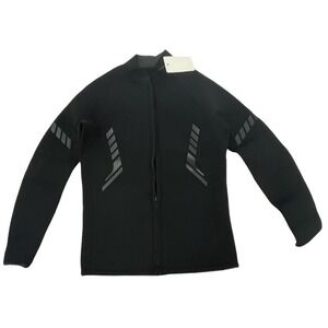 Goldfin Men's Wetsuit Jacket Front Zip Black Neoprene Large